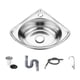 thumbnail image 2 of Lavabo de esquina pequeño para baño, lavabo triangular, lavabo de pared para el hogar, lavabo de mano, lavabo para baño, apartamento, barco, restauran Tipo B, 2 of 9