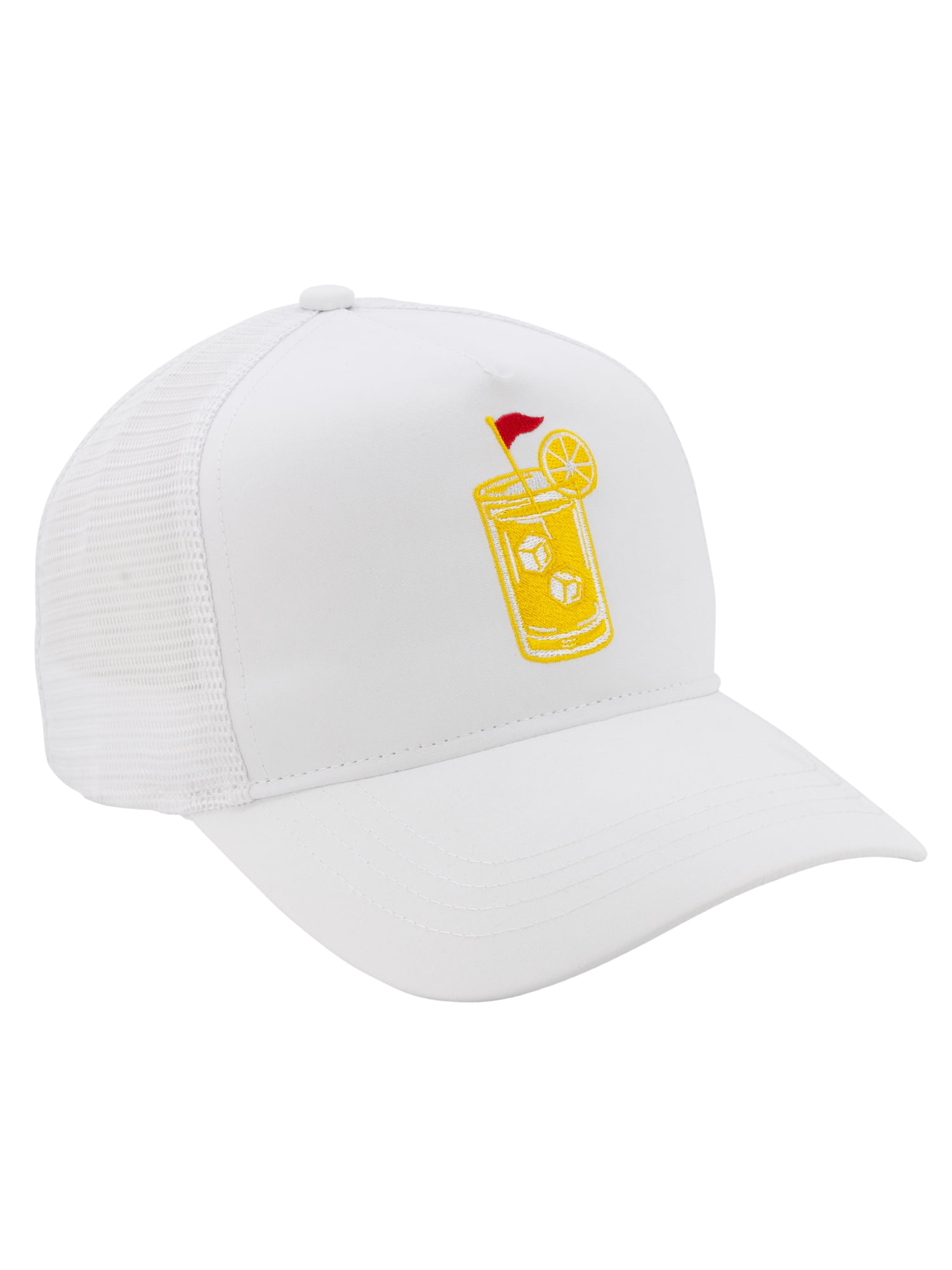Athletic Works Adult Polyester Microfiber Lemonade Drink Performance Hat White