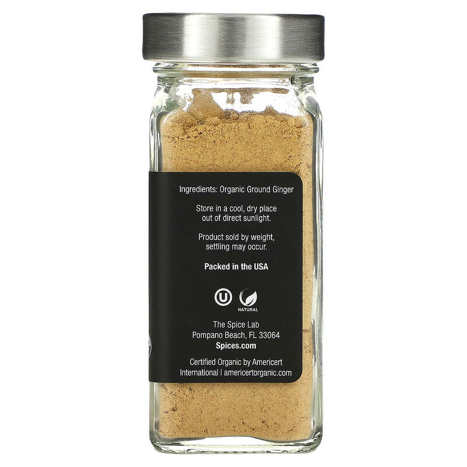 The Spice Lab, Organic Ground Ginger, 1.5 oz Pack of 3