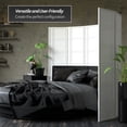 thumbnail image 3 of Red Lantern 6 ft. Tall Double Cross Shoji Screen - White - 6 Panels, 3 of 7