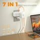 thumbnail image 2 of Extensor de enchufe con protector contra sobretensiones TESSAN, 20 W, PD, 4 salidas, 3 USB, 2 of 7