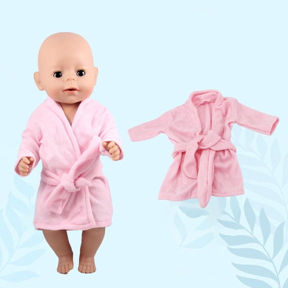 Clearance!Reborn Baby Doll Clothes, 18 Inch Reborn Baby Doll Outfit Set, Wrap Bath Robe, Baby Doll Dress Up Accessories, Christmas Stocking Stuffer Birthday Gift for Girls