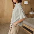 thumbnail image 7 of WCJM Women's Short Sleeve T-shirt Women Mock Neck Short Sleeve Blouse 2026 Spring Summer Casual Work Top Fashion Clothing, 7 of 7