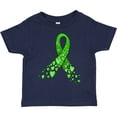 thumbnail image 3 of Inktastic Mental Health Awareness Ribbon with Green Hearts Boys or Girls Toddler T-Shirt, 3 of 5