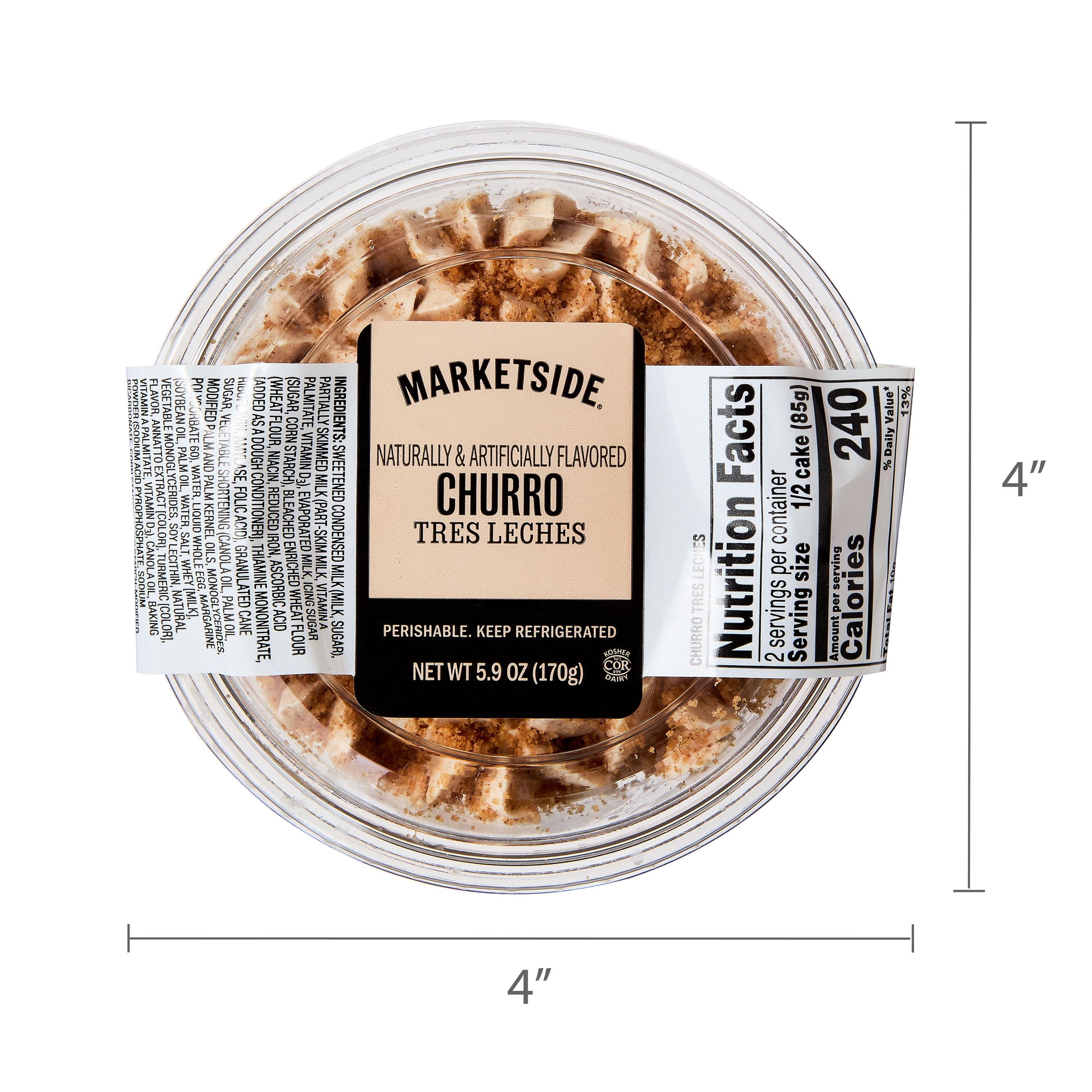 Marketside Single-Serve Churro Tres Leches Parfait, 5.9 oz (Refrigerated)