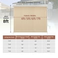 thumbnail image 4 of Vicllax Outdoor Patio Crank Sun Blocking Roller Shade Modern Style, Aluminum Casing, Fabric, 4'Wx8'H, 4 of 9