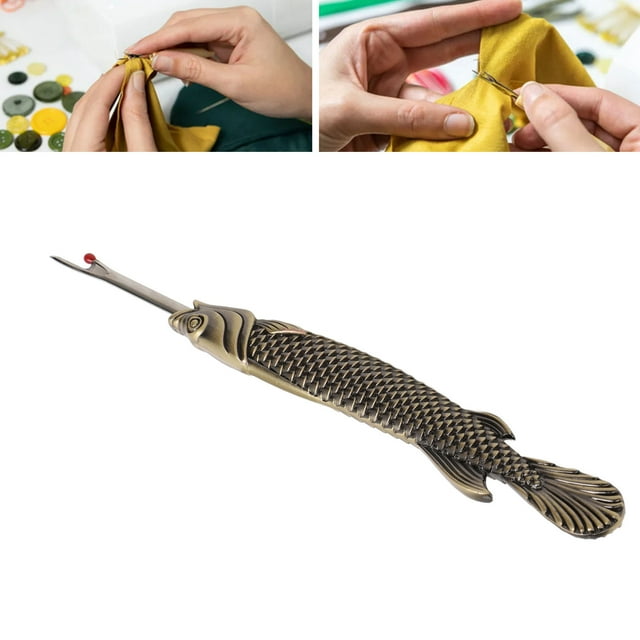 Vintage Sewing Seam Ripper Exquisite Zinc Alloy and Steel Handy Thread Remover Tool, Small and Light for Needlework