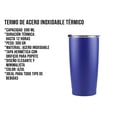 thumbnail image 4 of Vaso Termo Acero Inoxidable P/ Cafe 20oz Térmico Tapa Ce-t01 Control Expert, 4 of 10