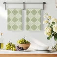 thumbnail image 3 of Sage Green Morocco Kitchen Towels Set of 4, Vintage Abstract Geometric Pattern Absorbent Dish Towels for Kitchen, Microfiber Hand Towel, Quick Drying Tea Towel for Cleaning Decorative Dishcloths, 3 of 7