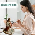 thumbnail image 4 of Mary Rosary Holder, Religious Sculpture With Exquisite Craftsmanship, Heart-Shaped Jewelry Storage Box For Necklace Rings, Devotion Gift For Catholics, 4 of 5