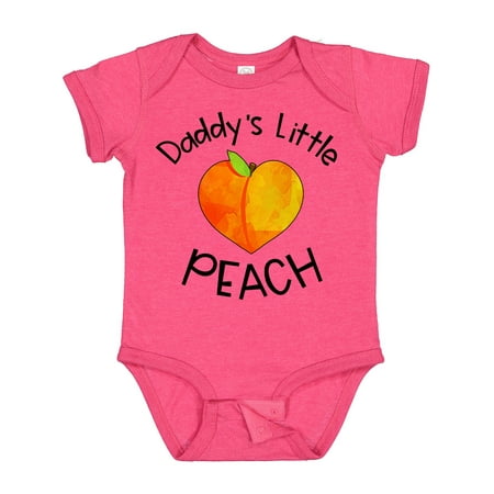 

Inktastic Daddy s Little Peach Cute Peach Heart Gift Baby Boy or Baby Girl Bodysuit