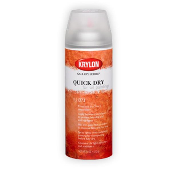 Krylon 1373K Quick Dry For Oil Painting, 11 Oz.