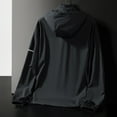 thumbnail image 4 of Levmjia Men's UPF50+ Sun Protection Hoodie Nylon Spandex Lightweight Jacket Quick-Dry Outdoor Windbreaker Fishing Hiking Skin Coat Breathable Hooded Jacket M-5XL, 4 of 8