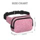 thumbnail image 4 of Fotbe Glitter Cangurera Cuadrada con Estampado de Doble Capa, Bolsa de Cintura Ajustable Mini para Hombres y Mujeres, 4 of 9