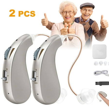 Hearing Aids for Ears, Mini Invisible Rechargeable Hearing Amplifier to Aid Hearing, Hearing