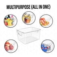 thumbnail image 4 of Plastic Storage Bin 4 Count 11 X 7.5 X 6 Inch Home Organization, 4 of 8