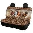 thumbnail image 2 of KUIFORTI Aztec Car Front Rear Seat Covers All Weather Car Front Bucket Bench Split Cover Car Seat Covers Full Set Automotive Seat Protector for Women Men, Horse Print, 2 of 7
