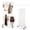 White, variant on Garderth Pegboard Display Stand With Wheels,Standing Pegboard Display,Metal Peg Board Display Rack,Art Display Stand With T-Base & 10 Hooks For Shop,Market,Retail,Home,Garage,2'X5',1PCS