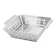 thumbnail image 2 of Colaxi Vegetables Grill Basket Stainless Steel Porous Design Rust Resistant Curved Handles Versatile for Family Gatherings Accessory Size S, 2 of 8
