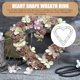 thumbnail image 4 of EXHUMKY 2Ud Aro Corazón De Hierro Negro Para Manualidades Decorativas De Guirnaldas Y Flores, 4 of 7