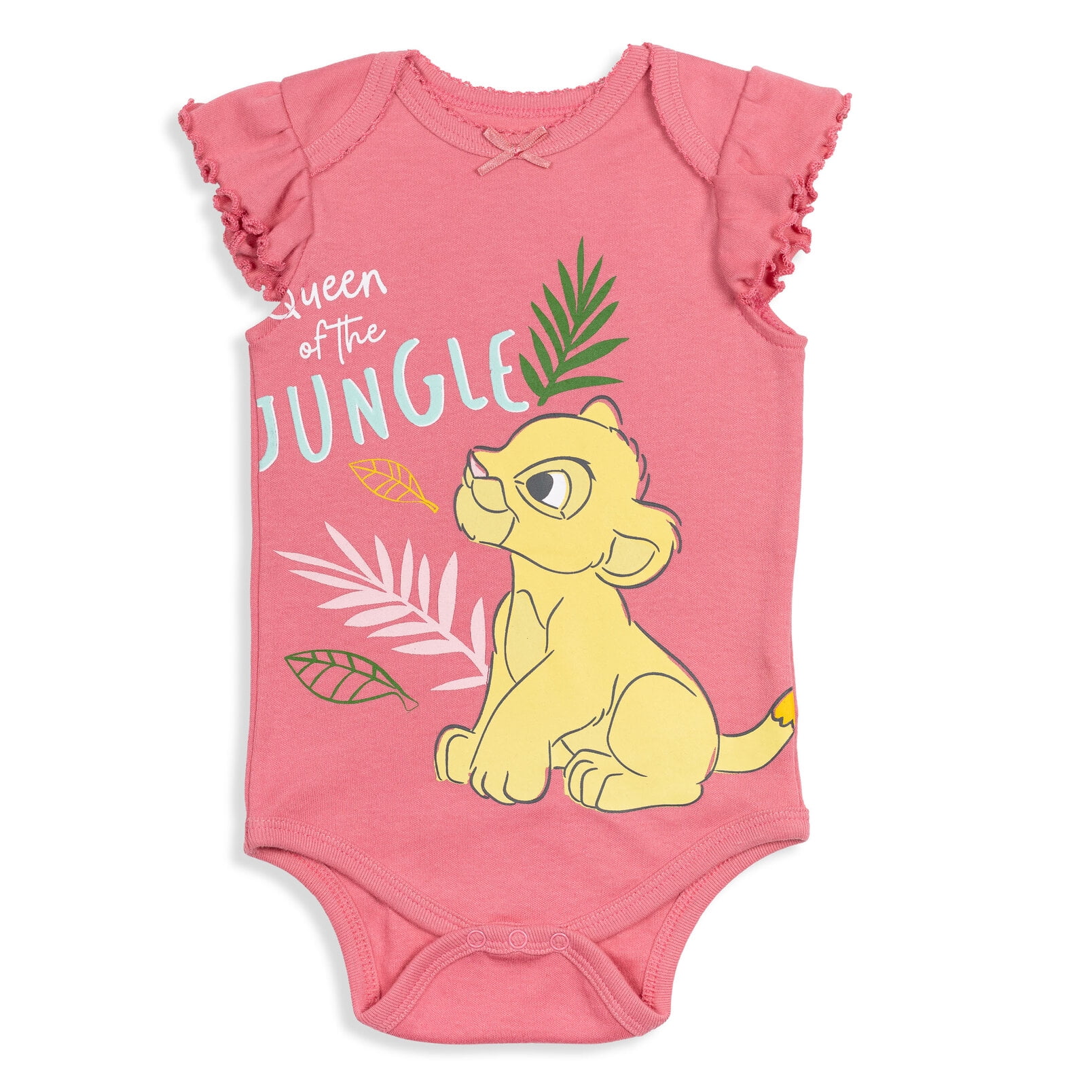 Disney Classics 101 Dalmatians Bambi Dumbo Infant Baby Girls 5 Pack Short Sleeve Bodysuits Disney Classics 18 Months