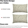 thumbnail image 6 of Sage Green Fern Leaves Lumbar Pillow Covers 12X20 Inch Plant Leaf Floral Pine Decorative Pillow Cases Vintage Botanical Spring Summer Throw Pillows Set of 2 Home Decor for Sofa Couch Porch Outdoor, 6 of 6