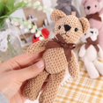 thumbnail image 5 of Cute 15cm Bear Stuffed Animals Plush Toys Baby Cute Dress Key Pendant Dolls Gifts Birthday Wedding Party Decor, 5 of 5