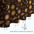 thumbnail image 6 of Brown Sun Moon Cloud Pattern Shower Curtain 72"x84" ,Bathroom Decorative Shower Curtains Set with 12 Hooks,Modern Waterproof Washable Shower Curtain, 6 of 6