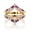 Rose Plated, variant on Baguette Cut Amethyst & Diamond Chevron Ring Enhancer, Stacking Ring Enhancer, Anniversary Gift for Wife, Art Deco Bridal Ring, Handmade Jewelry