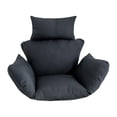 thumbnail image 1 of Cojín para silla columpio con reposacabezas, accesorios para reposabrazos, asiento de instalación Negro, 1 of 8