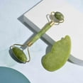thumbnail image 2 of Banzch 2pc Natural Facial Beauty Massage Tool Jade Roller Face Thin Set,Mothers Day Gifts, 2 of 4