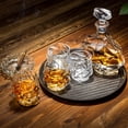 thumbnail image 2 of Whiskey Decanter and Glasses Set, KANARS 27 oz Crystal Liquor Decanter Set for Scotch Bourbon Irish Whisky, 2 of 6