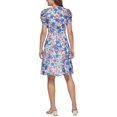 thumbnail image 2 of Calvin Klein Womens Floral V-Neck Shift Dress, 2 of 2