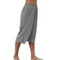 thumbnail image 3 of Fangasis Women Loungewear With Pocket Pants Solid Color Palazzo Pant Ladies Lounge Trousers Boho Beach Bottoms Grey S, 3 of 5
