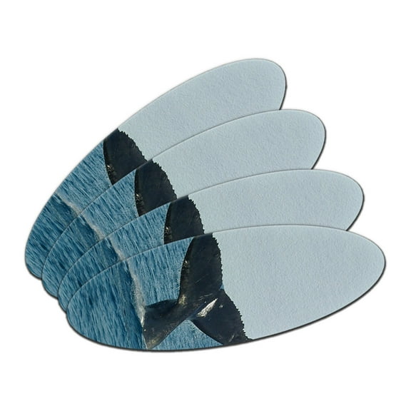 Humpback Whale Tail - Watching Ocean Save the Oval Nail File Emery Board 4 Pack