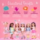 thumbnail image 5 of Muñeca moderna con purpurina para niñas, 35 cm, con ropa para niñas mayores de 3 años, 5 of 9