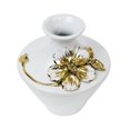 thumbnail image 1 of Florero decorativo minimalista, maceta de arreglo floral, jarrón blanco de cerámica, florero para pieza central de la habitación, mantel, mesa,, 1 of 9