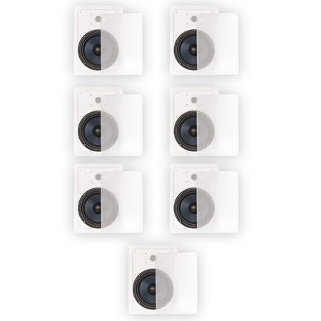 Blue Octave BDW82 In Wall 8" Speakers 2 Way Home Theater Surround Sound