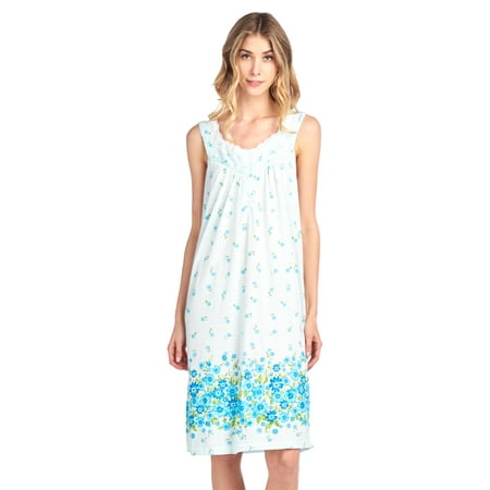 

Casual Nights Women s Fancy Lace Floral Sleeveless Nightgown
