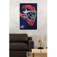 thumbnail image 2 of NHL Columbus Blue Jackets - Mask 16 Wall Poster, 22.375" x 34", Framed, 2 of 2