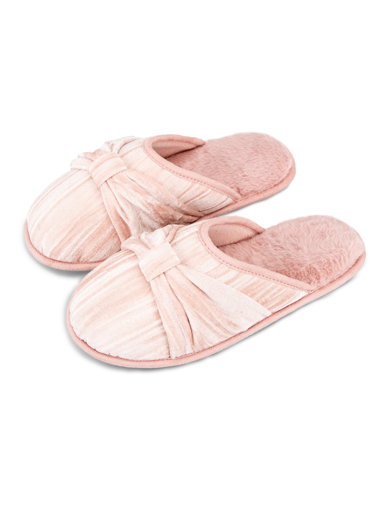 Jessica Simpson Velour Twisted Knot Slide-On Scuff Slipper