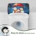 thumbnail image 4 of ZIATUBLE Xmas Snowflake Snowman Toilet Tank Top Cover Universal Toilet Lid Cover Dust Cover 2 Piece Christmas Toilet Tank Protector Cover Toilet Tank Lid Covers for Bathroom Home Decor, 4 of 5