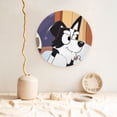 thumbnail image 2 of Lsque Bluey Pattern Ceramic Decorative Plate Decorative Plates with Display Stand Personalized Porcelain Plate Ceramic Ornaments for Wall Hanging Decoration-7in, 2 of 6