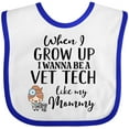 thumbnail image 3 of Inktastic Vet Tech Mom Veterinary Technician Girls Baby Bib, 3 of 4