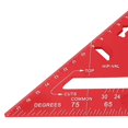 thumbnail image 4 of 1PC Measuring Square Ruler 90 Degree Thickened Square Aluminum Alloy Woodworking Measurement Square Red, 4 of 8