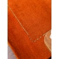 thumbnail image 4 of RUGSOTIC CARPETS HAND KNOTTED WOOL AREA RUGS - 5'7''x7'10'', Rectangle, Orange, Contemporary Modern Design, High Pile Thick Handmade Anti Skid Area Rugs for Living Room, Bed Room (T00205), 4 of 8