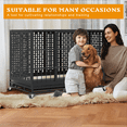 thumbnail image 6 of Waleaf 48/42/38 inch Indestructible Heavy Duty Dog Crate, High Anxiety Extra Large Dog Cage for Large Dogs with Wheels and Removable Tray, 6 of 8