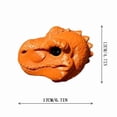 thumbnail image 3 of Disco*unt！Dinosaur Head Shaped Nut Feeder for Backyard Tree, Funny T Rex Resin Wildlife Feeder for Squirrels Chipmunks, Outdoor Garden Hanging Bird Seed Decor, 3 of 5