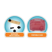 Kid Connection Tool Case Pretend Play Set, 13 Pieces