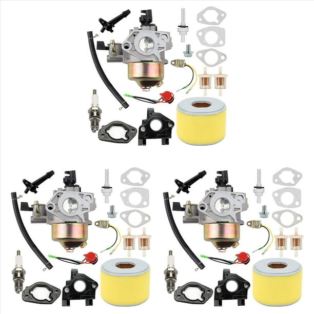 3X Carburador GX240 para GX 240 8.0HP GX270 GX 270 9HP, Reemplaza el Motor 16100-ZH9-W21 con Kits de Ajuste de Filtro de Aire